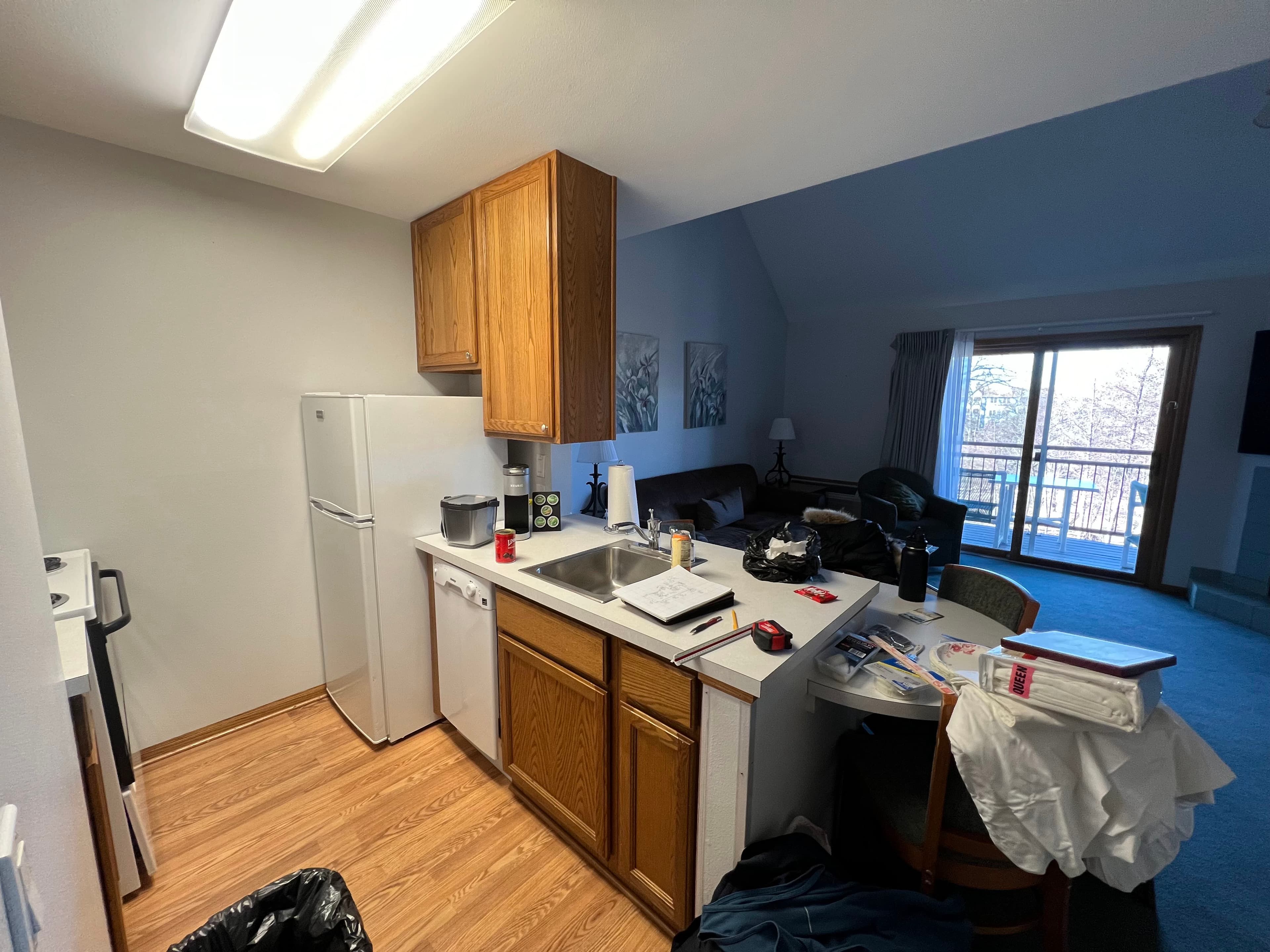 Lake Geneva condo — Remodels — before, view 3